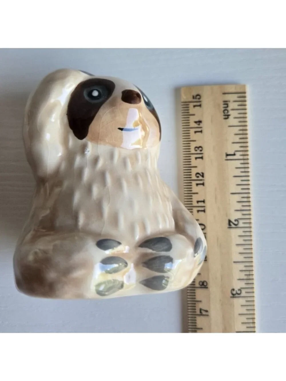 Ceramic Sloth Figurine Salt and Pepper Shaker Set Two-Piece